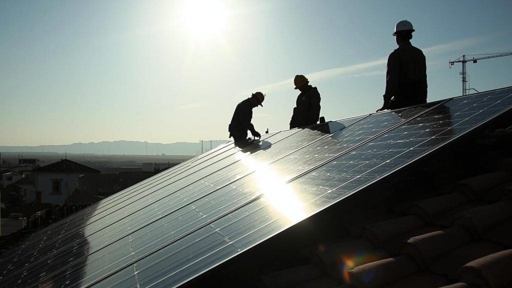 Ampliación de instalación fotovoltaica con nuevos paneles solares y baterías para mejorar el ahorro y la autonomía energética.