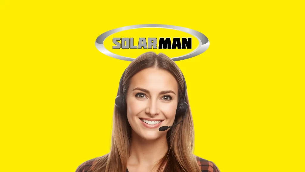 Servicio técnico Solarman atendiendo consultas de reparación e instalación de energía solar y sistemas de agua.